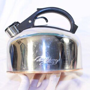 Revere Ware 1801 3.5 QT Stainless Whistling Teapot Copper Bottom Kettle- Rome NY